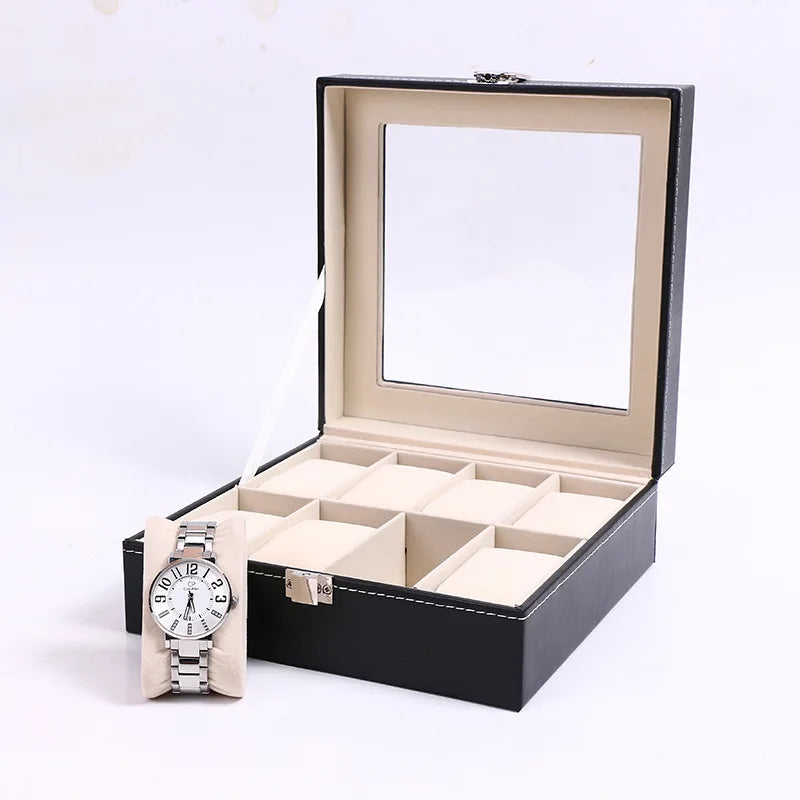 Traditional Leather Watch Display Box