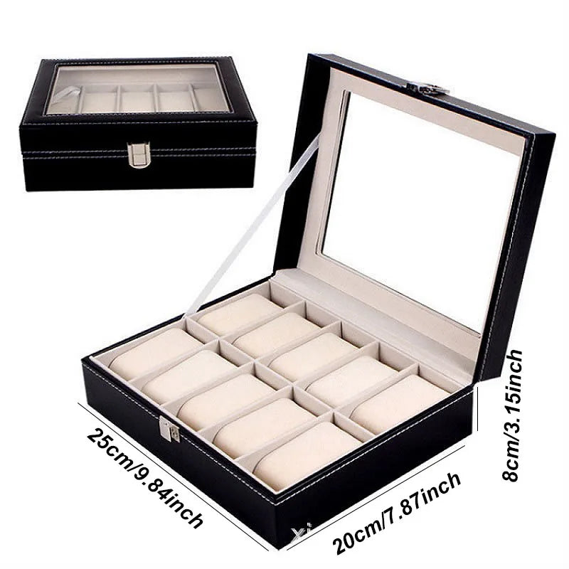 Traditional Leather Watch Display Box