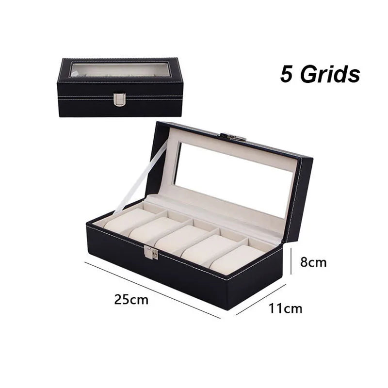 Traditional Leather Watch Display Box