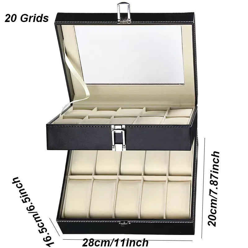 Traditional Leather Watch Display Box