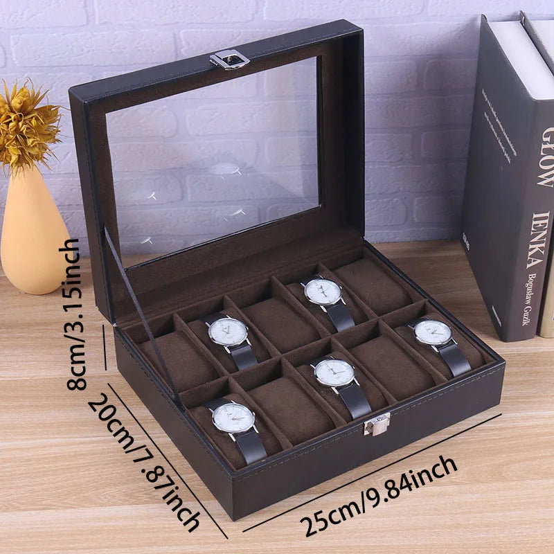 Traditional Leather Watch Display Box