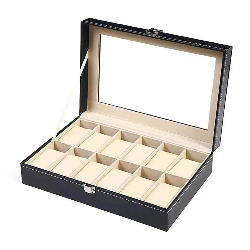 Traditional Leather Watch Display Box