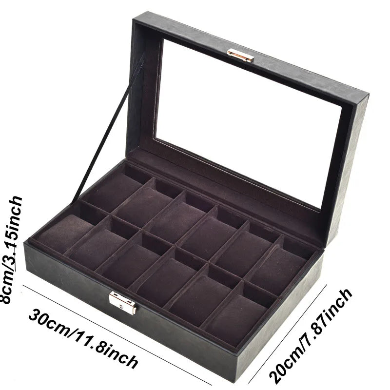 Traditional Leather Watch Display Box