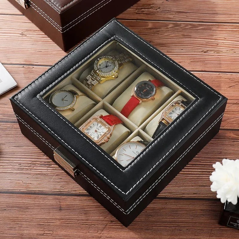 Traditional Leather Watch Display Box