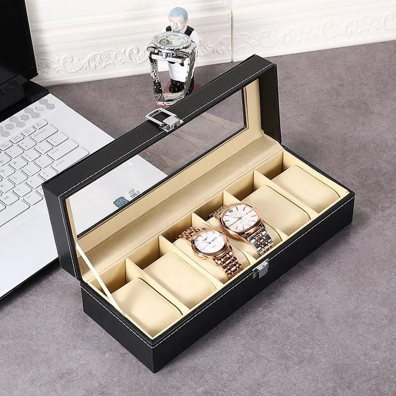 Traditional Leather Watch Display Box