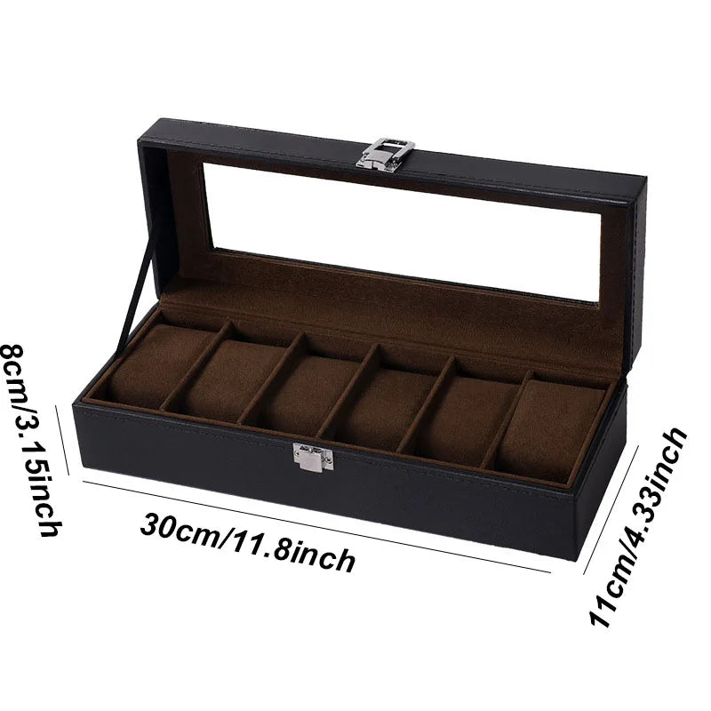 Traditional Leather Watch Display Box